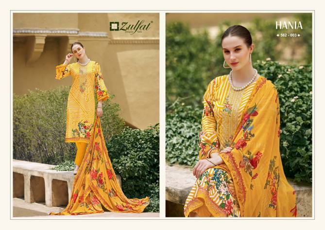 Hania By Zulfat Designer Printed Cotton Dress Material Wholesale Price In Surat
